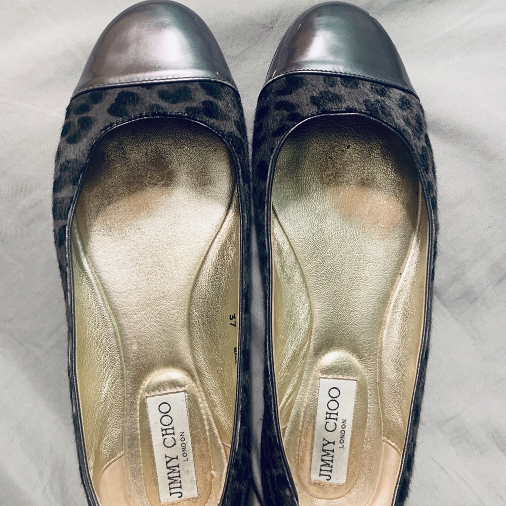 Leopard Jimmy Choo flats